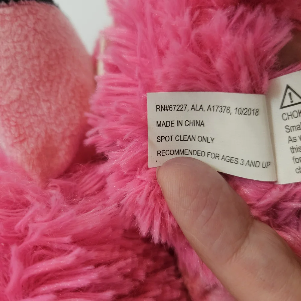 Source Unknown pink plush